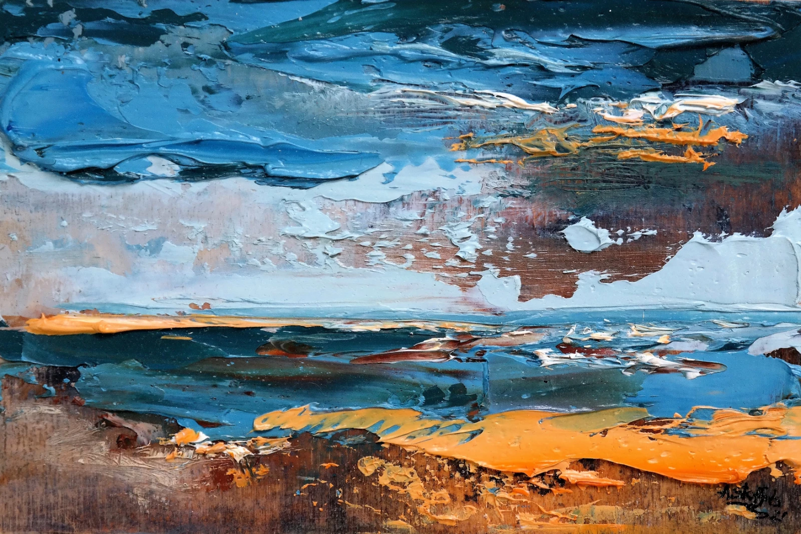 Abstract landscape impression 1 von Astrid Stoffels