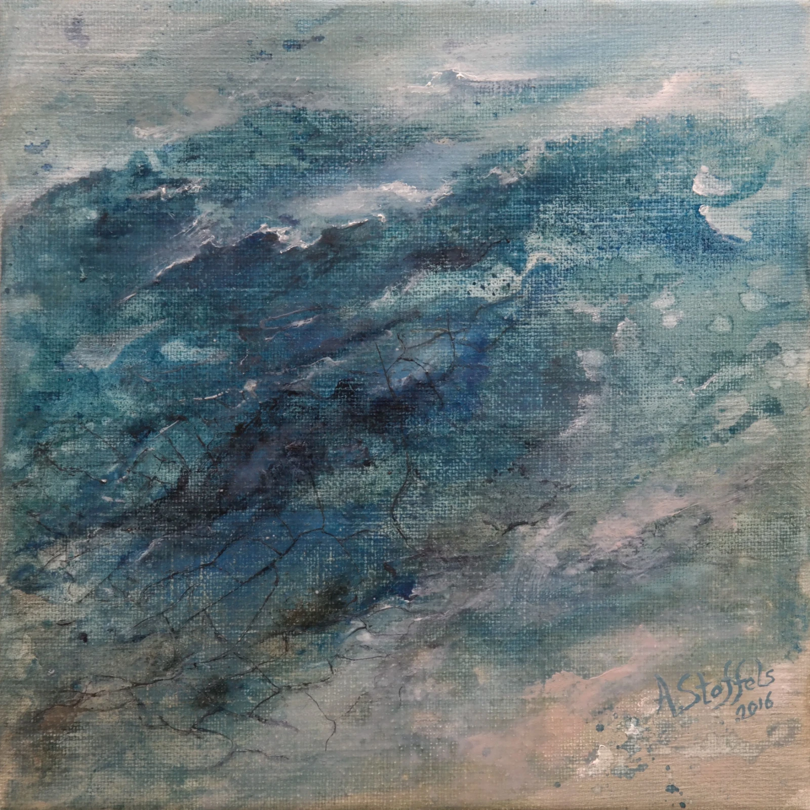 Human battle against nature VI von Astrid Stoffels