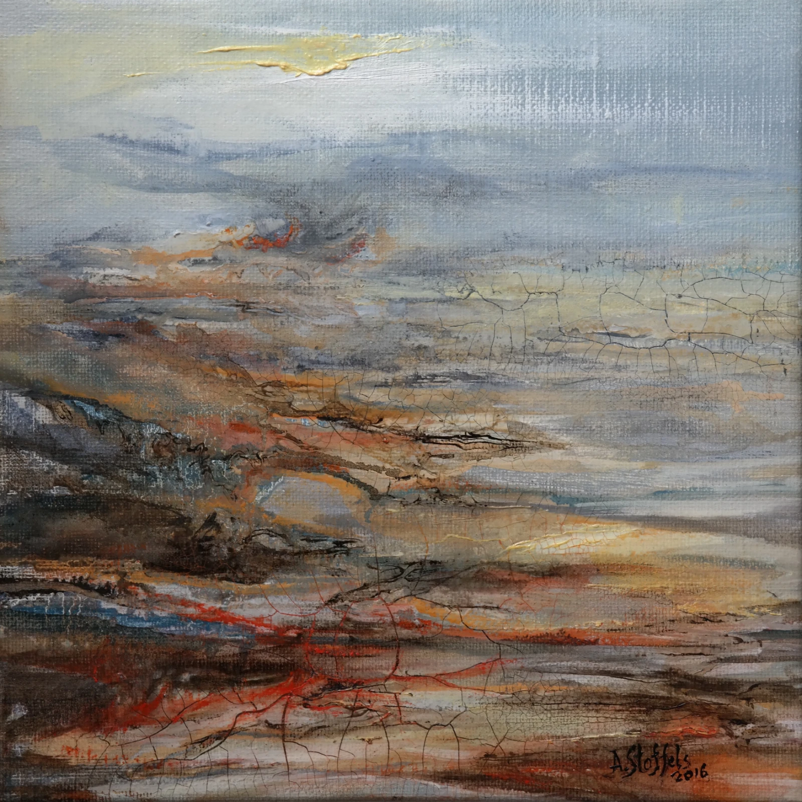 Human battle against nature IX von Astrid Stoffels