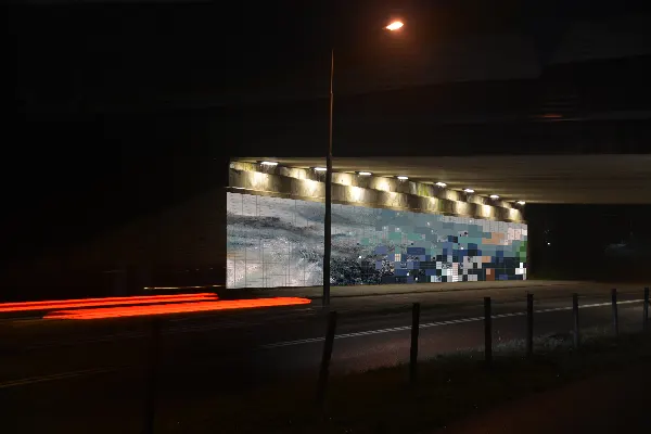 Ontwerp tegeltableau viaduct A9 Amstelveen